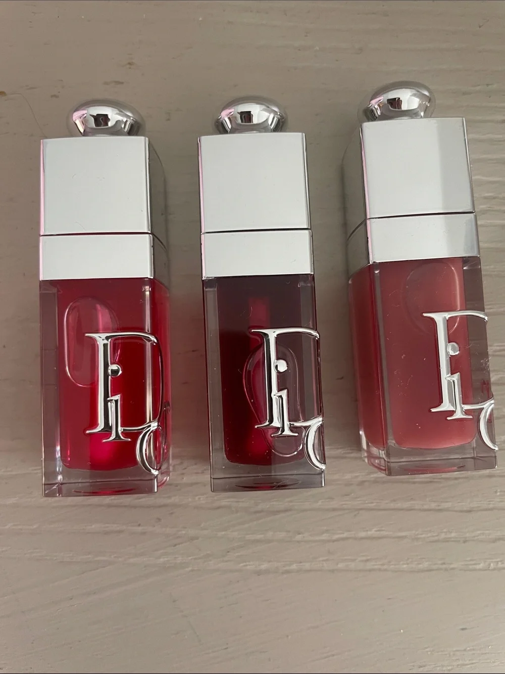 Lip Polish Trio - Red, Deep Red, Coral